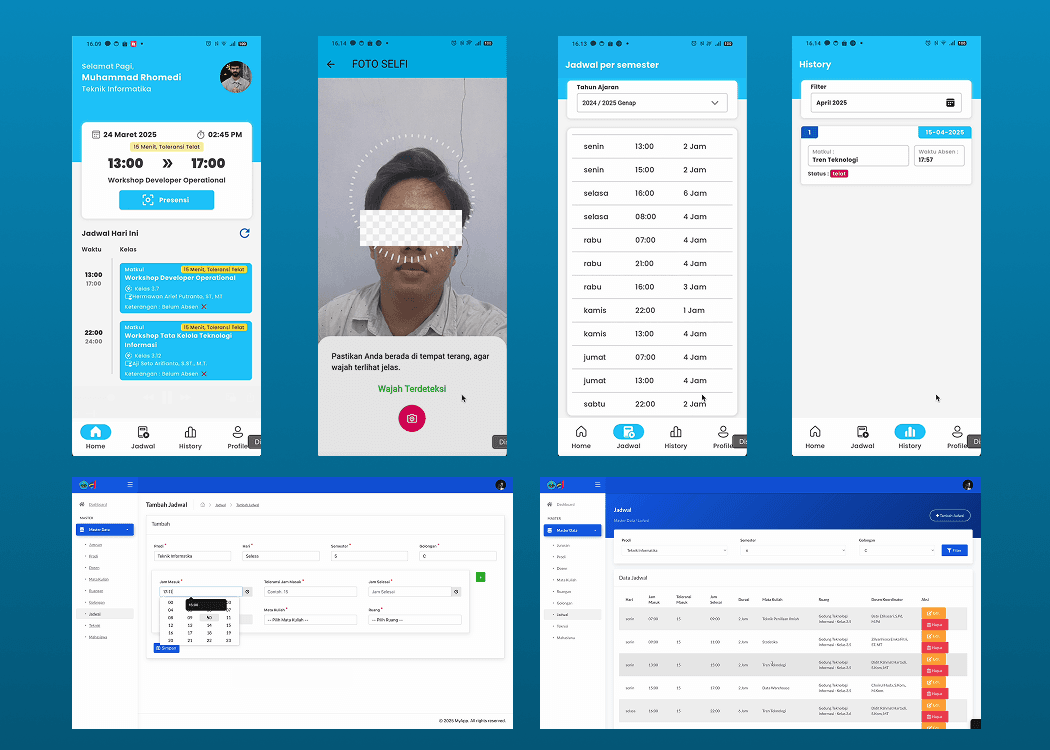 Attendance App — Face Recognition (2D-LDA & KNN)