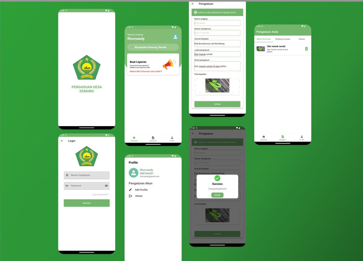 SI DEMUNG — Pengaduan Desa DEMUNG